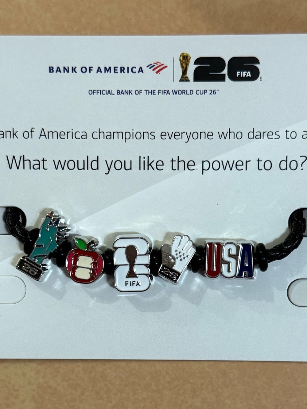 2026 FIFA World Cup Bank of America Charm Bracelet New York City Exclusive